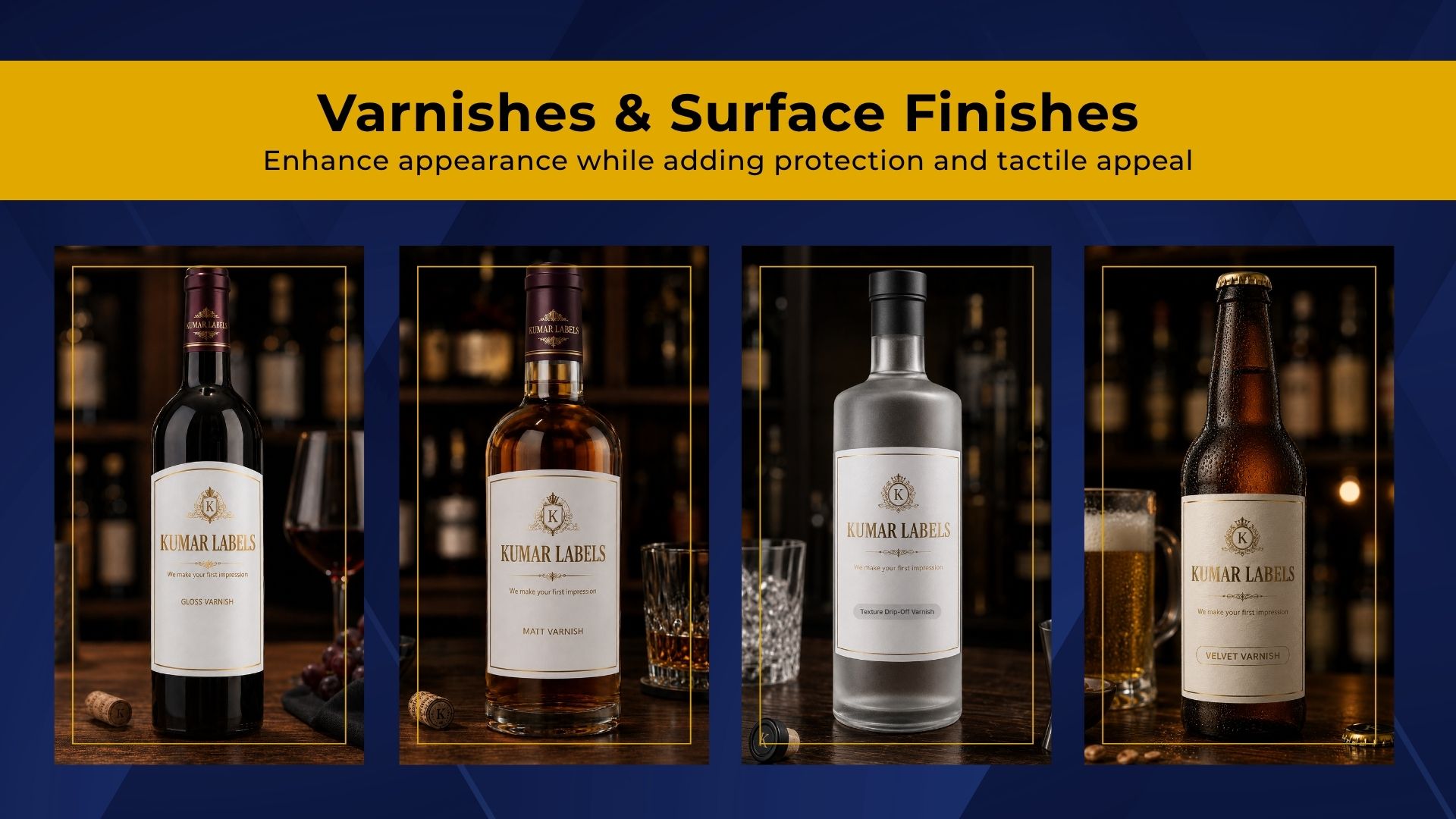 Kumar Labels varnishes and surface finishes